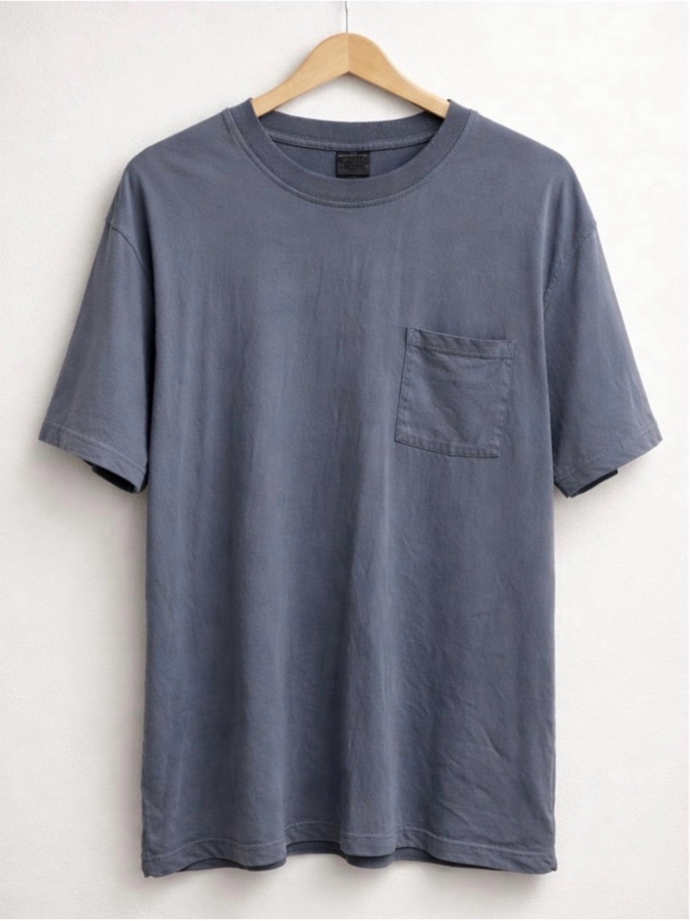 Men's Crew Neck Pocket T-Shirt - Slate Gray